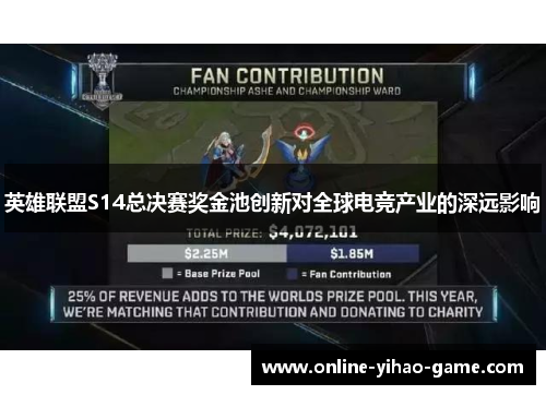 英雄联盟S14总决赛奖金池创新对全球电竞产业的深远影响 英雄联盟S14总决赛奖金池创新对全球电竞产业的深远影响